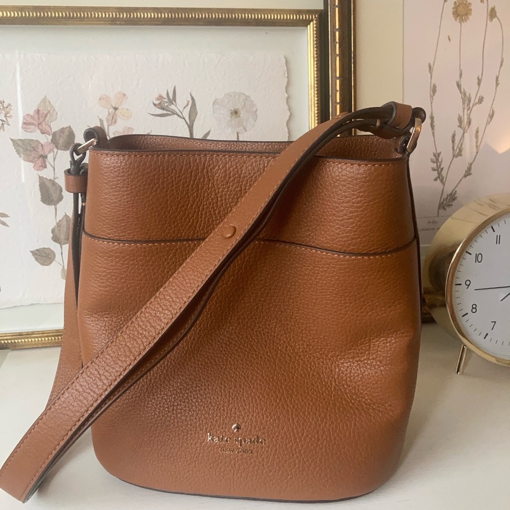 Kate Spade Tan Leather Bucket Bag